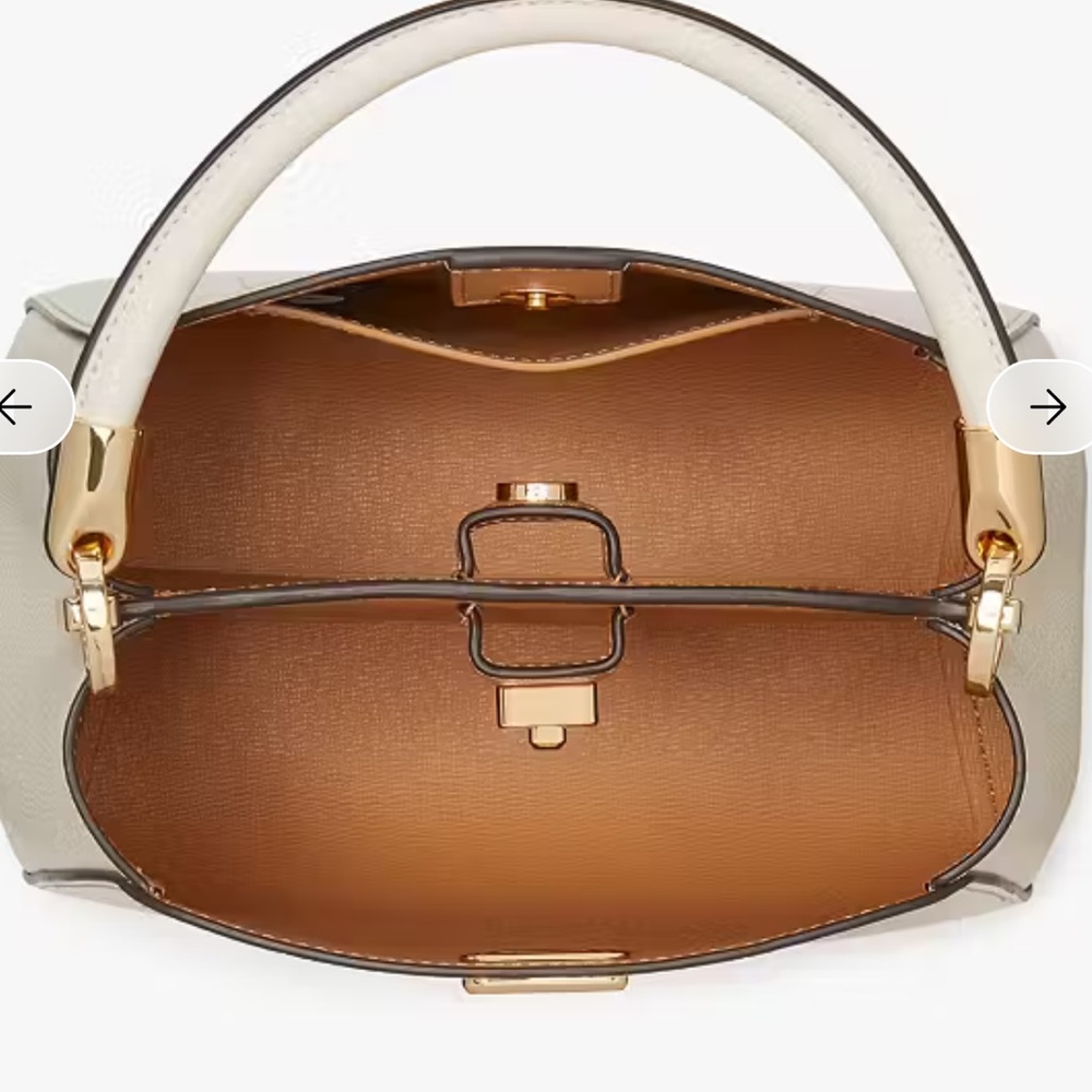 Kate Spade Phoebe Small Top Handle Bag in Cream - Picture 4 of 6